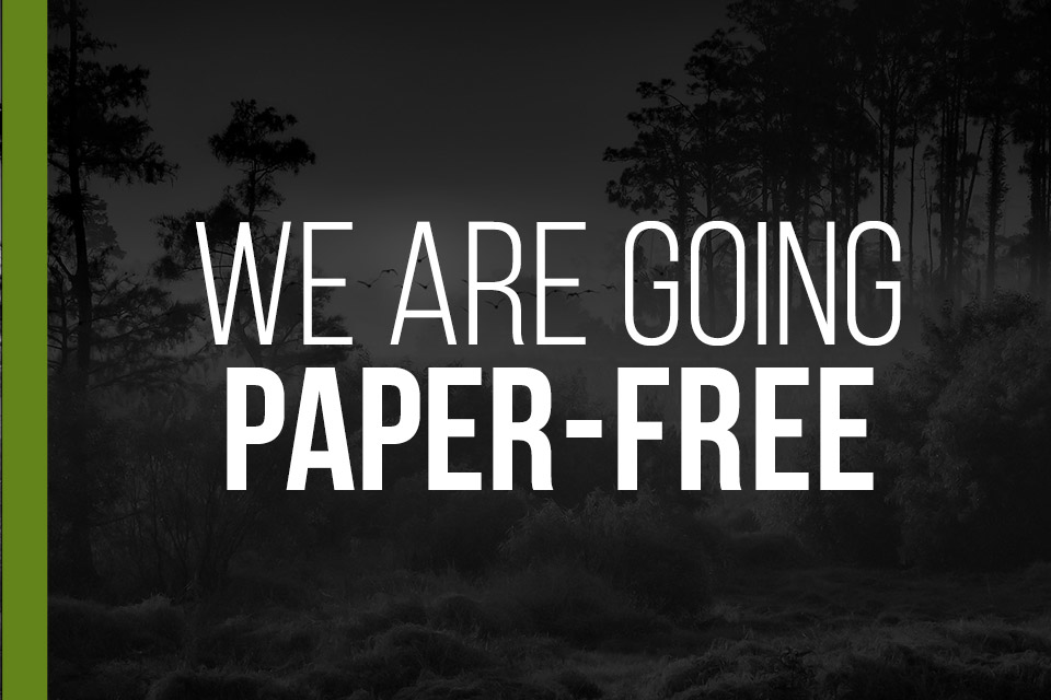 We are going Paper-free